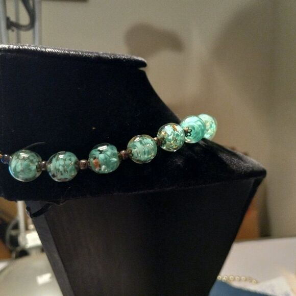 Vintage Murano style glass beads necklace - Picture 11 of 13